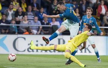 Kalinic en el partido contra el Villarreal.