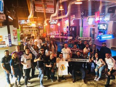 Las peñas madridistas del mundo celebraron el golazo de Cristiano