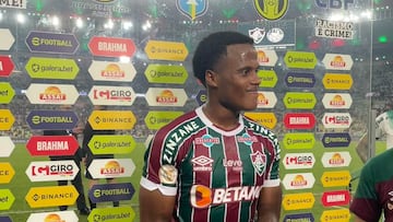 Jhon Arias puso en ventaja a Fluminense ante Palmeiras.