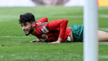 AUGSBURG, GERMANY - APRIL 03: Ricardo Pepi of FC Augsburg looks on during the Bundesliga match between FC Augsburg and VfL Wolfsburg at WWK-Arena on April 3, 2022 in Augsburg, Germany. (Photo by Roland Krivec/vi/DeFodi Images via Getty Images)
