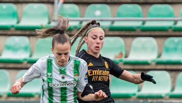 Carla Armengol y Athenea, durante el Betis-Real Madrid de octavos de Copa de la Reina.