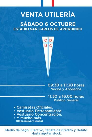 La particular venta que prepara la UC para sus socios e hinchas