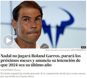 Edición digital de El País.
