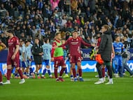 Málaga CF - Cultural Leonesa. Derrota del Cultural Leonesa.