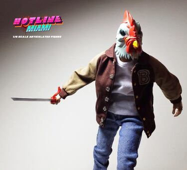 Las figuritas de Hotline Miami, un éxito en Kickstarter