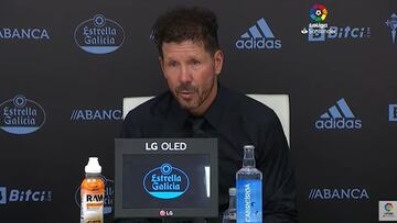 Simeone: "Es muy difícil entender lo que es mano y lo que no"