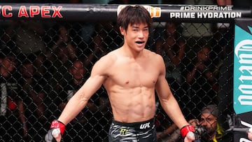 Tatsuyo Taira previo a una pelea de UFC.