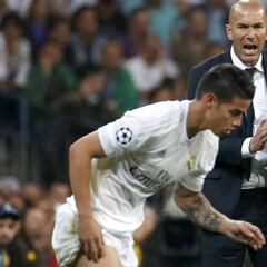 Zidane continúa, ¿James con un pie afuera del Real Madrid?