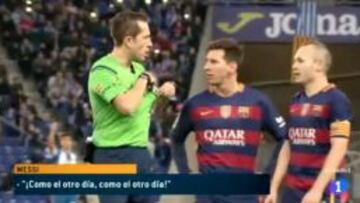 Messi, a González González: "Ya estás como el otro día ¿no?"