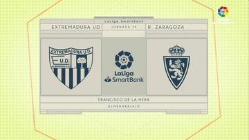 Resumen y goles del Extremadura vs Zaragoza de LaLiga SmartBank