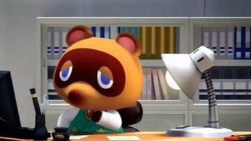 Tom Nook en su despacho.