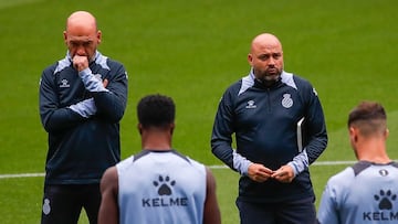 Manolo y Blanco ascendieron juntos al Espanyol hace un año y medio.