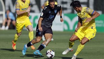 Fran Sol durante el partido contra el Cádiz.