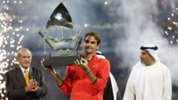 HEXACAMPE&Oacute;N. Federer ya lleva seis torneos ganados en Dubai.
 