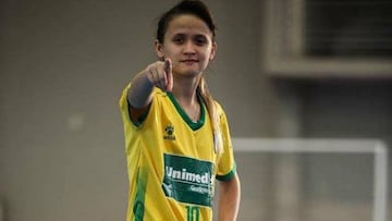 Amandinha, la mejor jugadora de fútbol sala femenino.