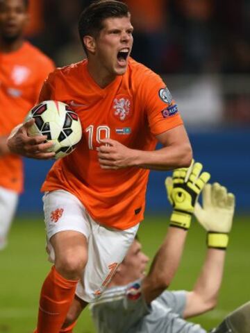 El jugador holandés ha jugado 24 partidos marcando 19 goles desde su debut en la Eurocopa de 2008.