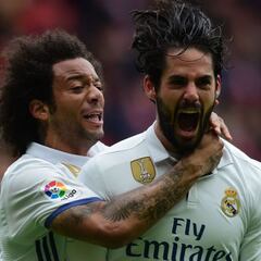 Marcelo e Isco, en sala de espera