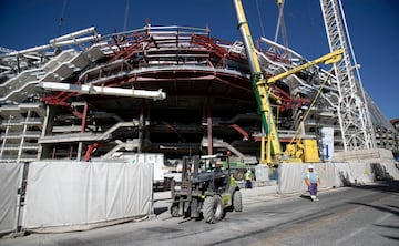 Así avanzan las obras del Santiago Bernabéu