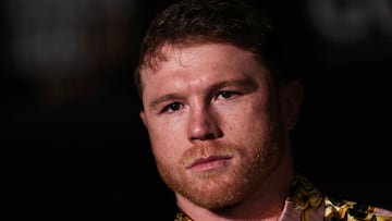 Canelo Álvarez en conferencia de prensa previo a pelea contra Gennady Golovkin