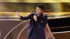 HOLLYWOOD, CA - March 27, 2022.   Sebastián Yatra performs    during the show  at the 94th Academy Awards at the Dolby Theatre at Ovation Hollywood on Sunday, March 27, 2022.  (Myung Chun / Los Angeles Times via Getty Images)