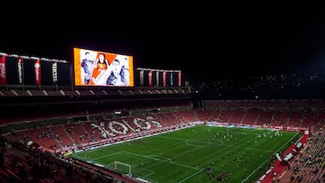General view Stadium during the 8th round match between Tijuana and Pumas UNAM as part of the Liga BBVA MX Varonil, Torneo Clausura 2026 at Caliente Stadium, on February 27, 2026 in Tijuana, Baja California, Mexico.