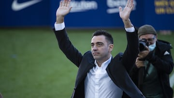 08/11/21 FC BARCELONA ACTO PRESENTACION DE XAVI HERNANDEZ COMO NUEVO ENTRENADOR 