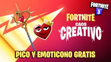 Fortnite: cómo conseguir gratis un pico y un emoticono con Caos Creativo