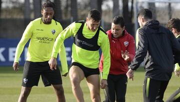 Entrenamiento del Huesca.