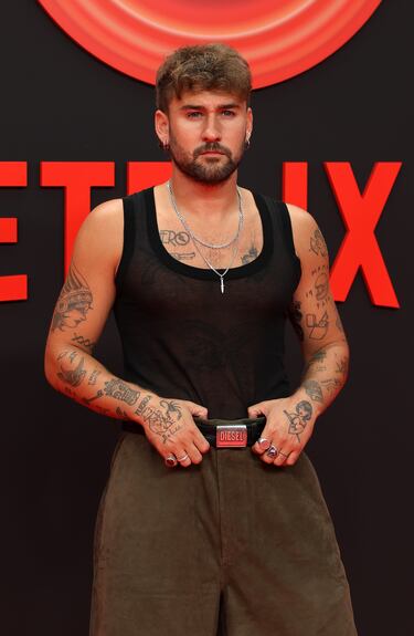 Dani Fernández durante la fiesta que organiza Netflix para celebrar el 10º aniversario de su llegada a España.