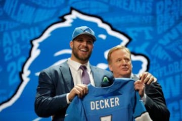 Taylor Decker seleccionado por los Detroit Lions.