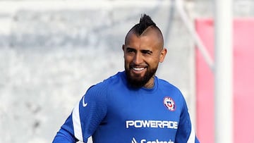 Arturo Vidal, el pasado 27 de mayo con Chile.