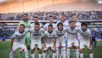 Equipo de Cruz Azul previo al partido Mazatlán.