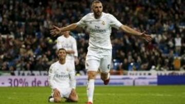 Benzema le hizo un doblete al Deportivo y ya suma 14 goles en Liga.
