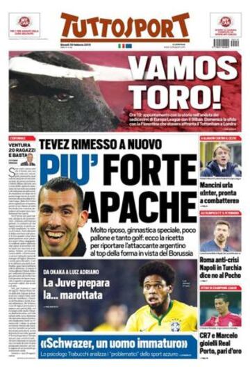 Portadas de la prensa deportiva