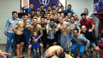 La divertida celebración de la U tras quedarse con el clásico