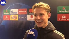 De Jong ejerciendo de culé: lo que pensó en el 0-3