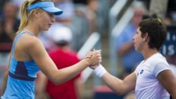 Carla Suárez derrotó a Sharapova.
