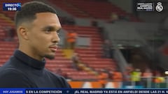 El momentazo de Trent emocionado al volver a pisar el césped de Anfield: pelos de punta