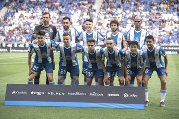El Espanyol salió con el siguiente once: Diego López, Rosales, Naldo, Hermoso, Pedrosa, Marc Roca, Darder, Granero, Melendo, Wu Lei y Borja Iglesias.