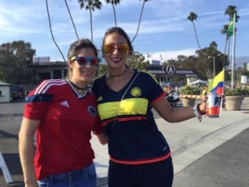 Imágenes de hinchas Colombia - Paraguay en Copa América