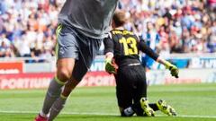 Cristiano supera a Di St&eacute;fano como goleador en la Liga.