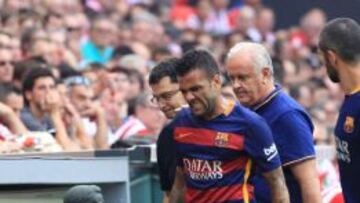 Más problemas para el Barça: Alves y Busquets, lesionados