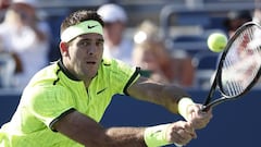 Juan Mart&iacute;n del Potro, en su partido del reencuentro con Nueva York.