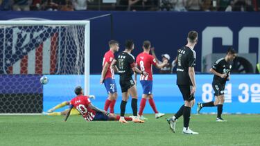 Jarro de agua fría con el 3-2 final