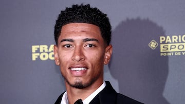 Paris (France), 30/10/2023.- English international and Real Madrid midfielder Jude Bellingham arrives for the Ballon d'Or 2023 ceremony at the Theatre du Chatelet in Paris, France, 30 October 2023. (Francia) EFE/EPA/MOHAMMED BADRA
