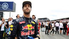 Daniel Ricciardo en la parrilla de Hockenheim.