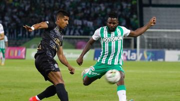 MANIZALES - COLOMBIA, 11-05-2022: Once Caldas y Atlético Nacional en partido por los octavos de final, vuelta, como parte de la Copa BetPlay DIMAYOR 2022 jugado en el estadio Palogrande de la ciudad de Manizalez. / Once Caldas and Atletico Nacional in match for the round of 16, second leg, as part of BetPlay DIMAYOR Cup 2022 played at the Palogrande stadium in Manizales city. Photo: VizzorImage / John Jairo Bonilla / Cont