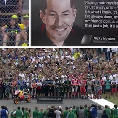 El homenaje a Nicky Hayden en Mugello: 69 segundos de silencio