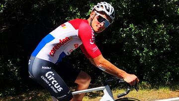 Mathieu Van der Poel, durante un entrenamiento.