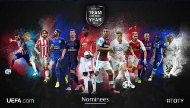 Candidatos al 11 UEFA: 8 del Madrid, 5 del Atleti y 5 del Barça